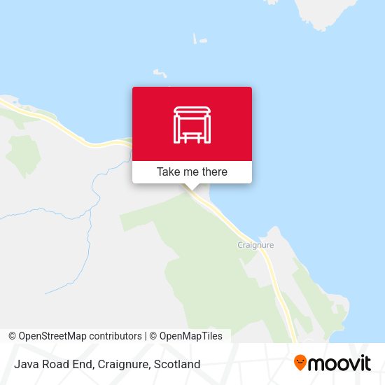 Java Road End, Craignure map