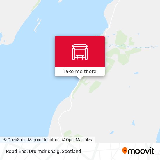 Road End, Druimdrishaig map