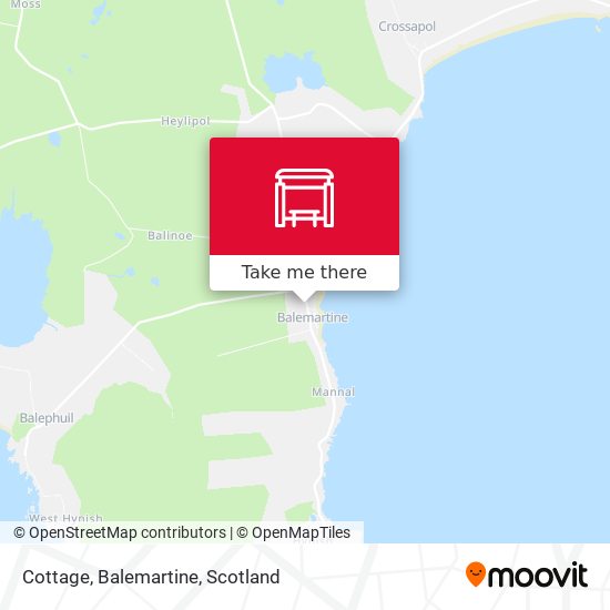 Cottage, Balemartine map
