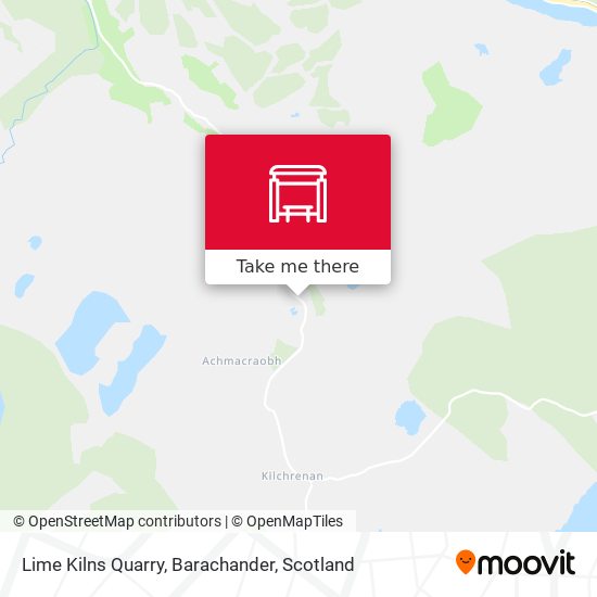 Lime Kilns Quarry, Barachander map