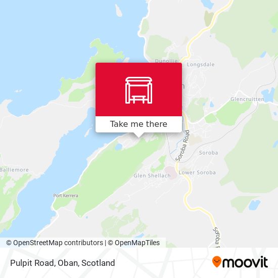 Pulpit Road, Oban map