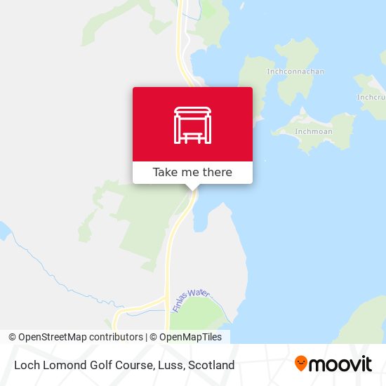 Loch Lomond Golf Course, Luss map