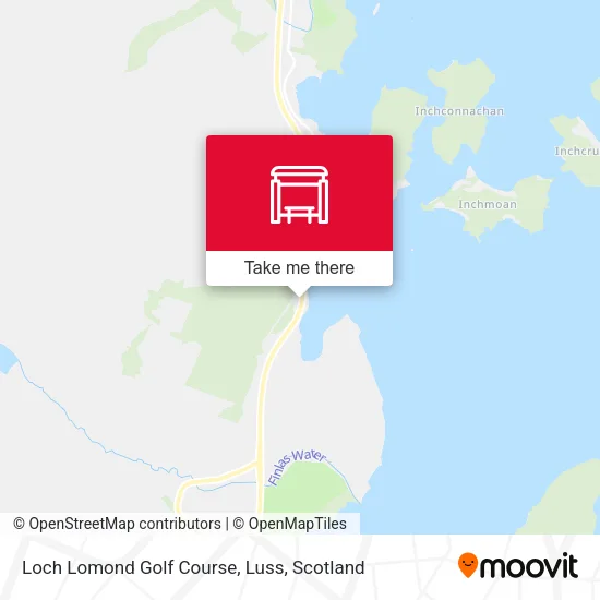 Loch Lomond Golf Course, Luss map