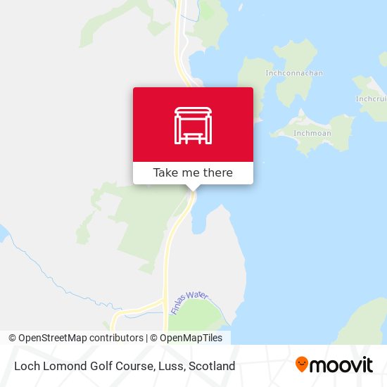 Loch Lomond Golf Course, Luss map