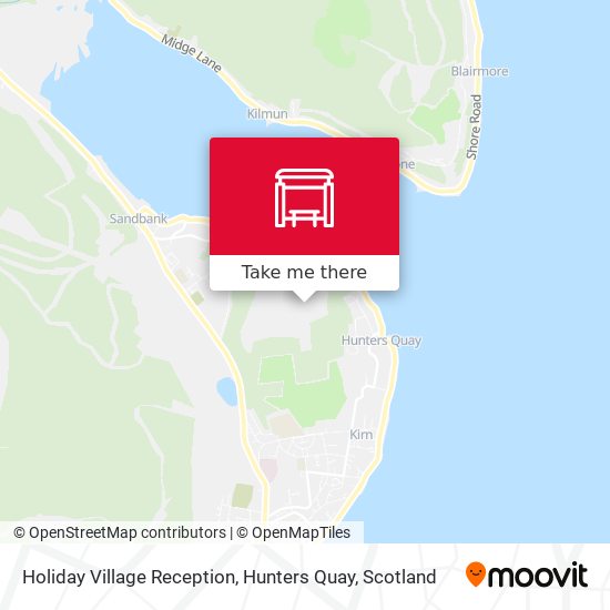 Holiday Village Reception, Hunters Quay map