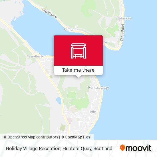 Holiday Village Reception, Hunters Quay map