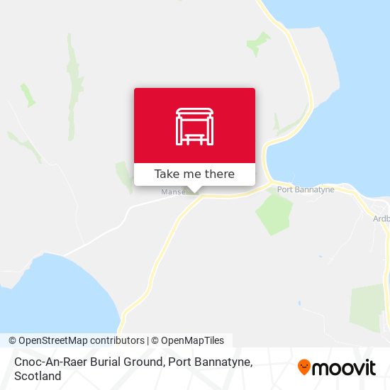 Cnoc-An-Raer Burial Ground, Port Bannatyne map