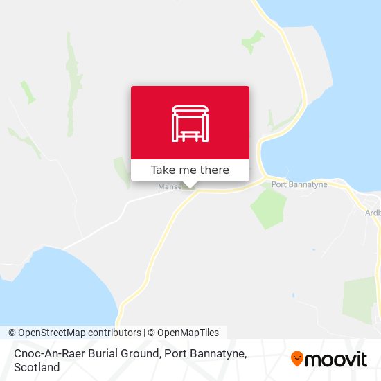 Cnoc-An-Raer Burial Ground, Port Bannatyne map