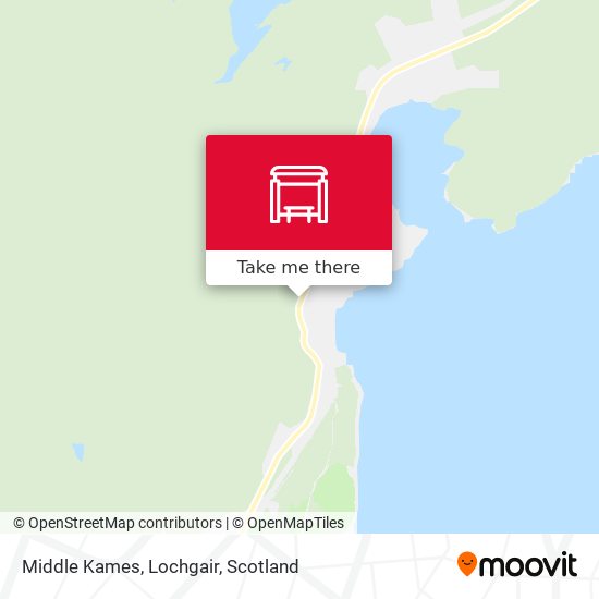 Middle Kames, Lochgair map