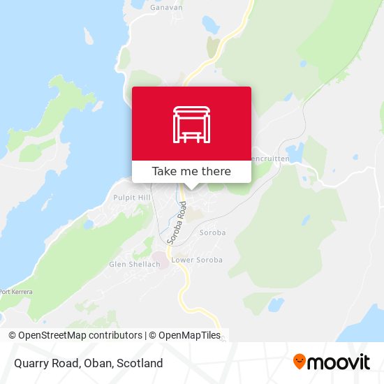 Quarry Road, Oban map