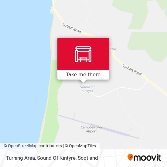 Turning Area, Sound Of Kintyre map
