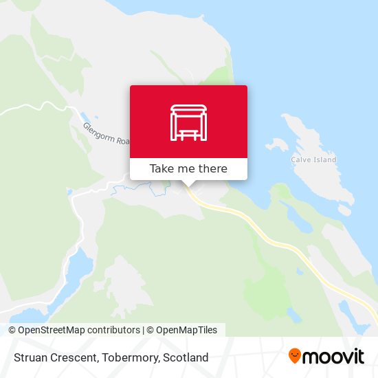 Struan Crescent, Tobermory map