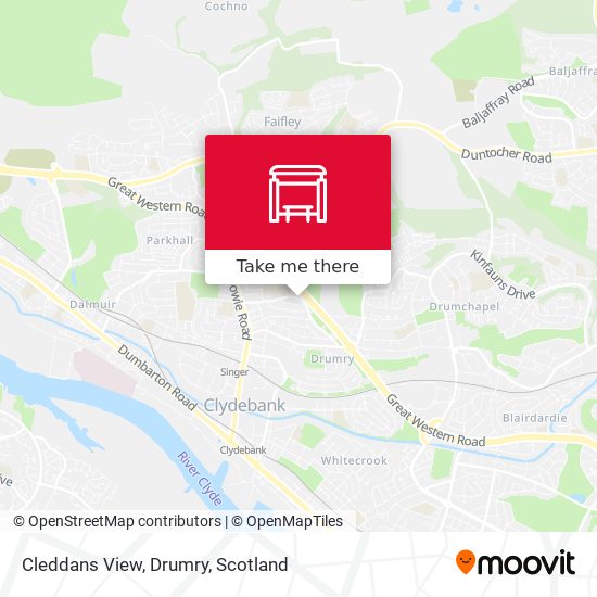 Cleddans View, Drumry map