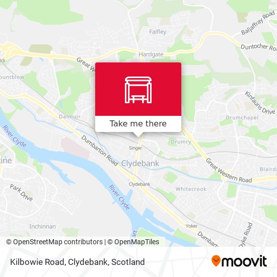 Kilbowie Road, Clydebank map