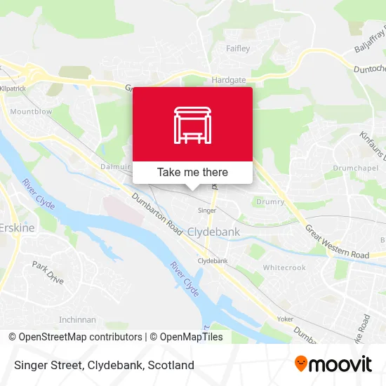 Singer Street, Clydebank map