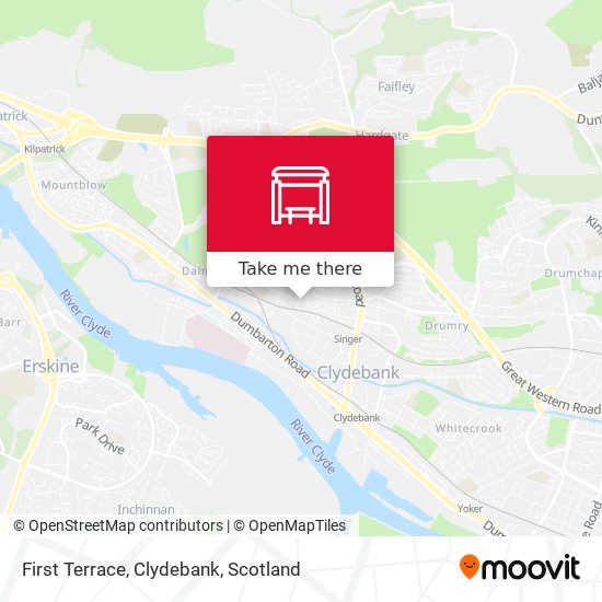 First Terrace, Clydebank map