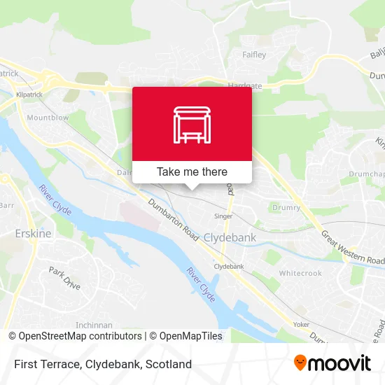 First Terrace, Clydebank map