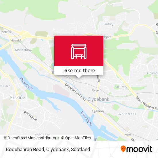 Boquhanran Road, Clydebank map