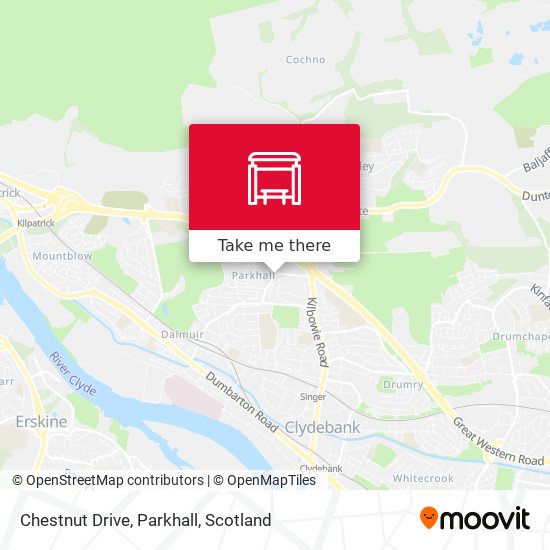 Chestnut Drive, Parkhall map