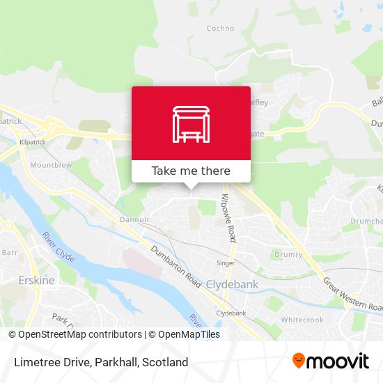 Limetree Drive, Parkhall map