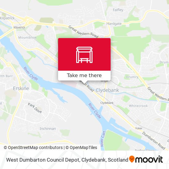 West Dumbarton Council Depot, Clydebank map