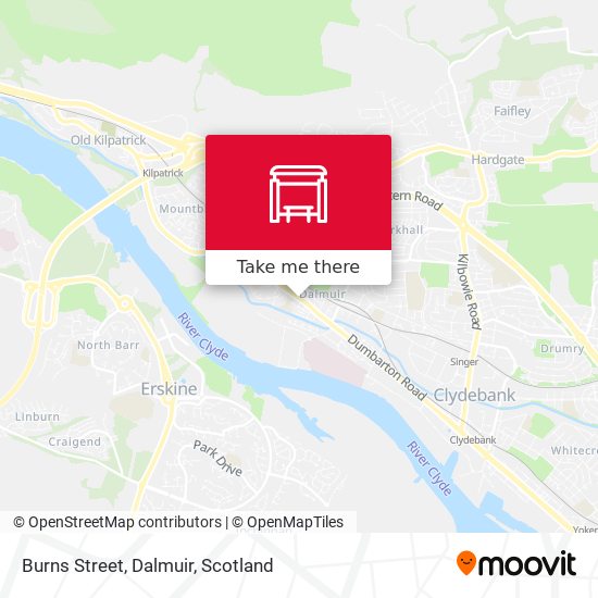 Burns Street, Dalmuir map
