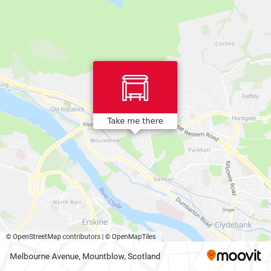 Melbourne Avenue, Mountblow map
