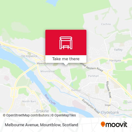 Melbourne Avenue, Mountblow map