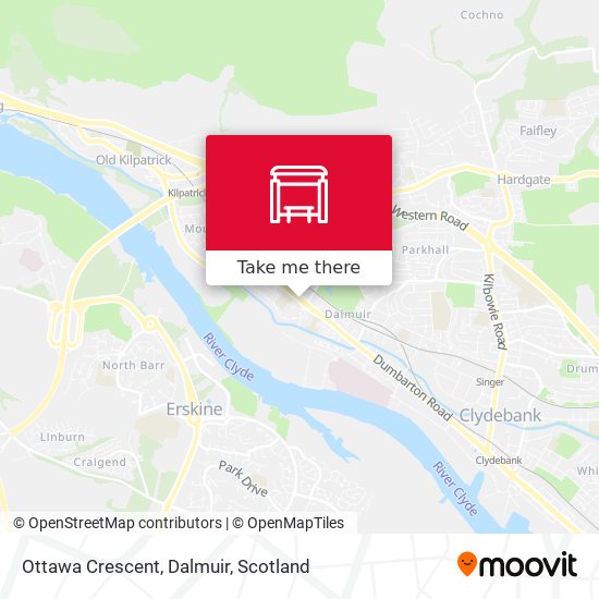 Ottawa Crescent, Dalmuir map