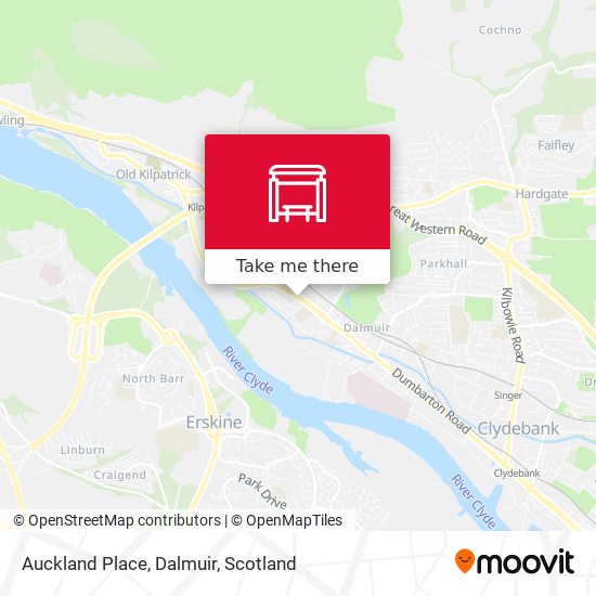 Auckland Place, Dalmuir map