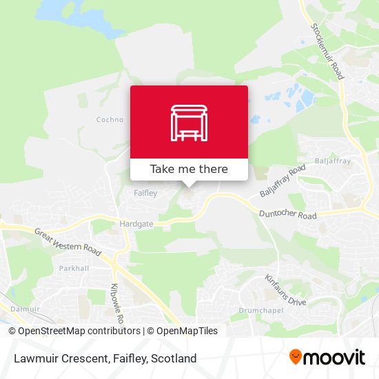 Lawmuir Crescent, Faifley map