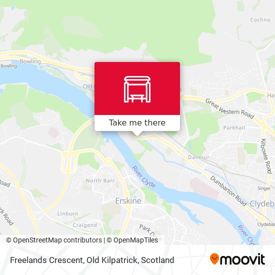 Freelands Crescent, Old Kilpatrick map