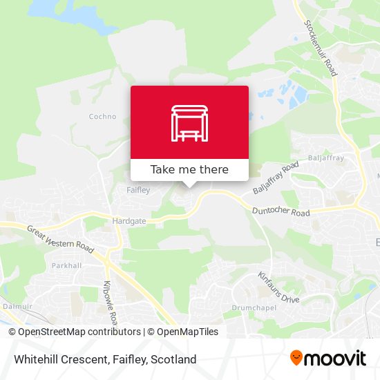 Whitehill Crescent, Faifley map