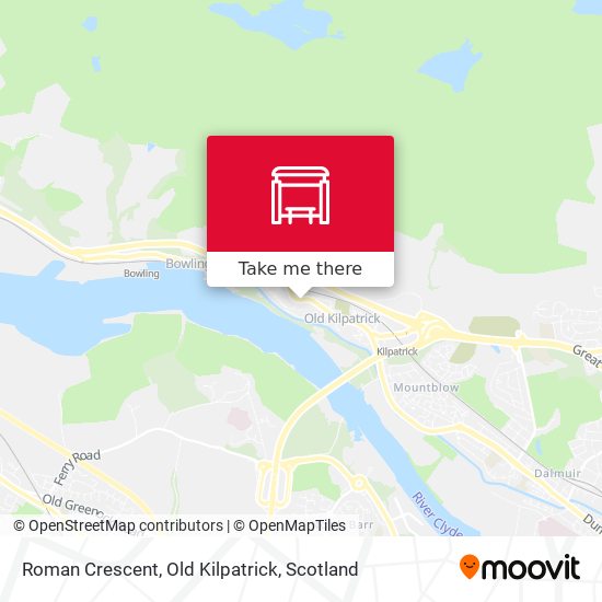 Roman Crescent, Old Kilpatrick map