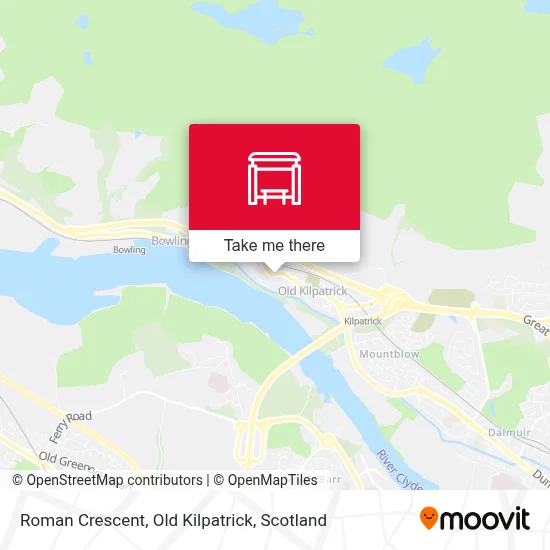 Roman Crescent, Old Kilpatrick map