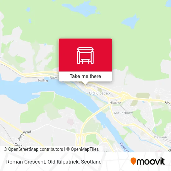 Roman Crescent, Old Kilpatrick map
