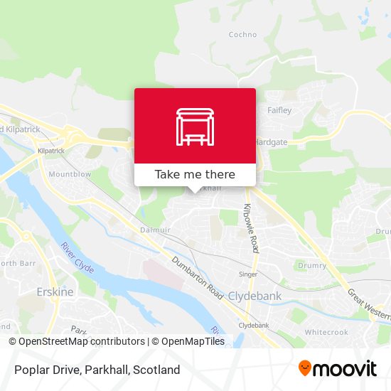 Poplar Drive, Parkhall map