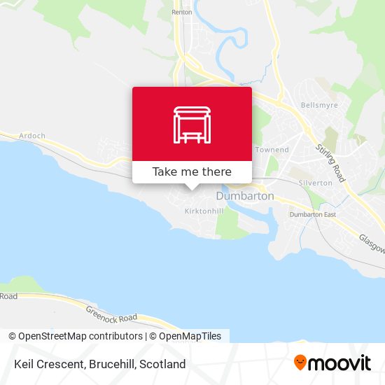 Keil Crescent, Brucehill map