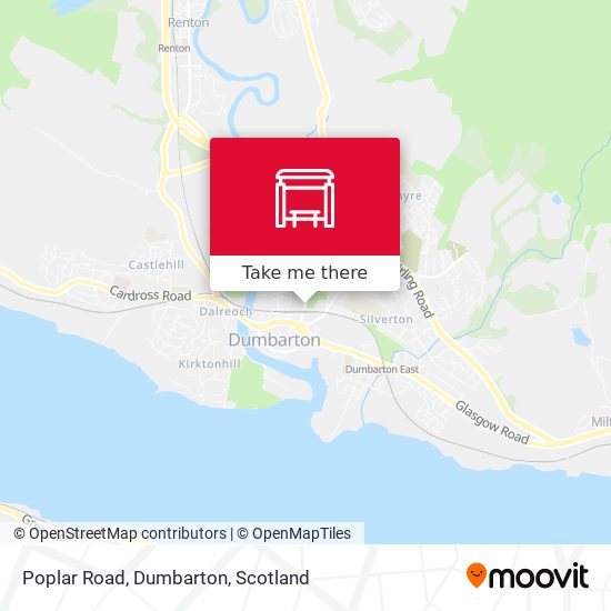 Poplar Road, Dumbarton map