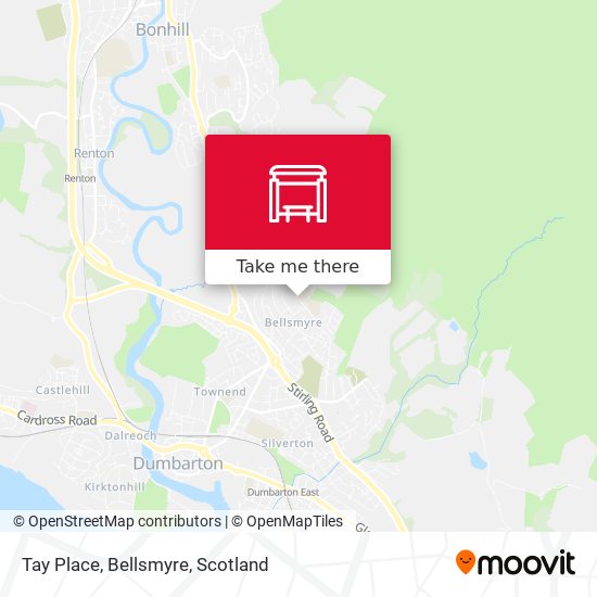 Tay Place, Bellsmyre map