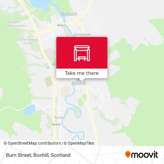 Burn Street, Bonhill map