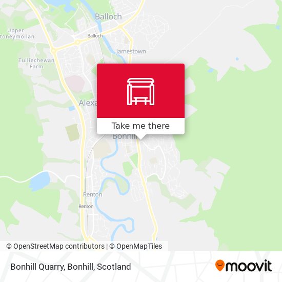 Bonhill Quarry, Bonhill map