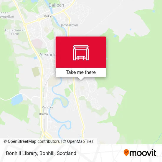 Bonhill Library, Bonhill map