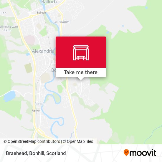 Braehead, Bonhill map