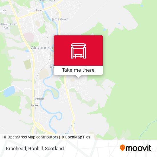 Braehead, Bonhill map