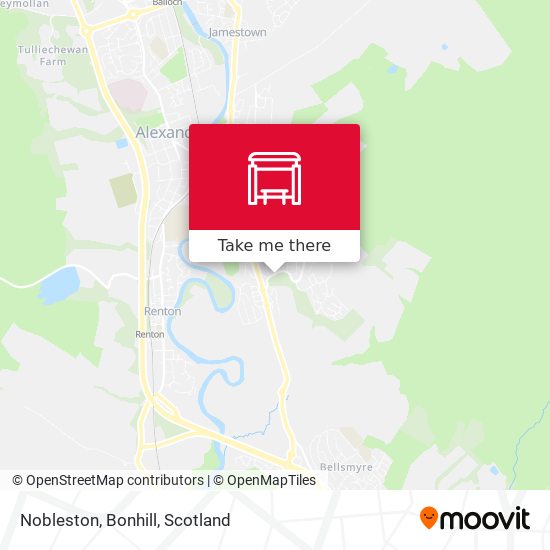 Nobleston, Bonhill map