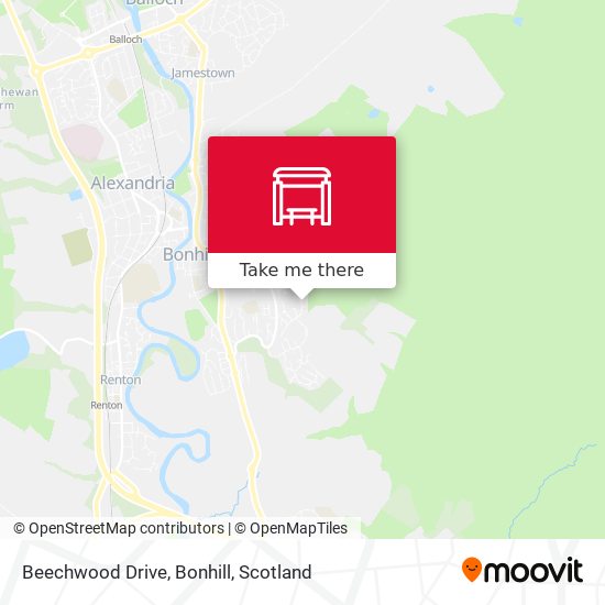 Beechwood Drive, Bonhill map