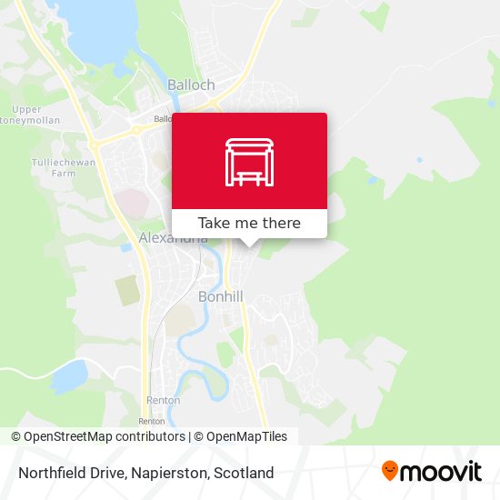 Northfield Drive, Napierston map