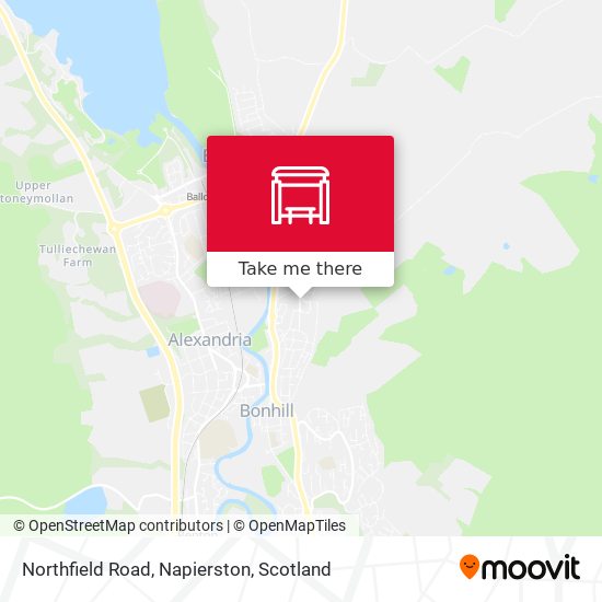 Northfield Road, Napierston map