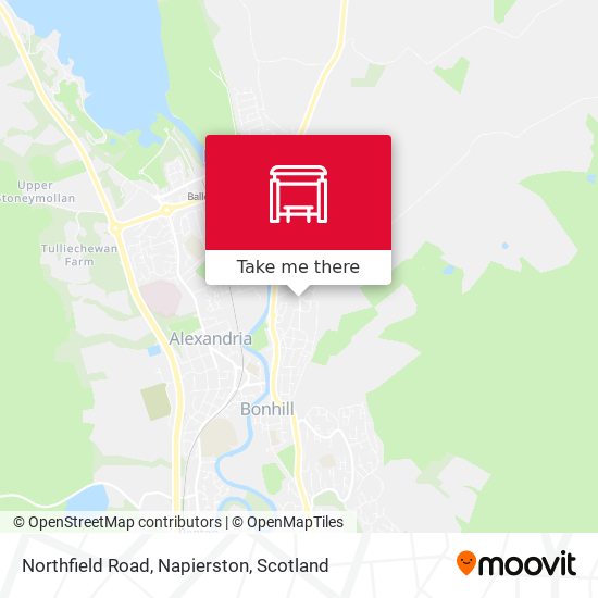 Northfield Road, Napierston map